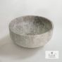 Νιπτήρας Μαρμάρινος Thalo Φ33 h.12.5 Fossil Tundra Grey DR33-423