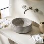 Νιπτήρας Μαρμάρινος Φ42 h.14 Fossil Tundra Grey DR42-423