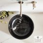 Νιπτήρας Μαρμάρινος Molo Φ45 h.14 Fossil Marquina Nero DR45-400