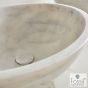Νιπτήρας Μαρμάρινος  Mica 55x41 h.16 Fossil Carrara Nuovo DR55-300