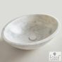 Νιπτήρας Μαρμάρινος  Mica 55x41 h.16 Fossil Carrara Nuovo DR55-300