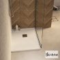 Ντουζιέρα Cast Marble (Χυτό μάρμαρο) με Βαλβίδα Slate 100 x 80 Sirene White Matt S10080-301