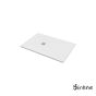 Ντουζιέρα Cast Marble (Χυτό μάρμαρο) με Βαλβίδα Slate 120 x 80 Sirene White Matt S12080-301