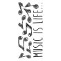Music αυτοκόλλητα τοίχου βινυλίου S Ango 59160