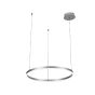 Κρεμαστό φωτιστικό LED 45W 3CCT by switch on base D:100cm 6095-AA-Silver