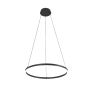 Κρεμαστό φωτιστικό LED 36W 3CCT by switch on base D:80cm 6095-AB-Black