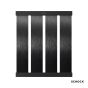 ΣΧΑΡΑ ΑΠΟΣΤΡΑΓΓΙΣΗΣ 33,6 x 48 x 1,2 SCHOCK GUNMETAL 629725-411