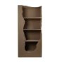ΡΑΦΙΕΡΑ MDF ΕΚΡΟΥ 82x35.5x180cm Eurolamp 810-00235