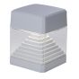 FUMAGALLI ESTER WALL ΑΠΛΙΚΑ ΤΟΙΧΟΥ 1XGX53 LED 3W 3CCT(3000K-4000K-6500K) 165mmX126mm ΓΚΡΙ Eurolamp 145-26304