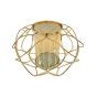 ΚΗΡΟΠΗΓΙΟ ΜΕΤΑΛΛΙΚΟ - ΓΥΑΛΙΝΟ ΧΡΥΣΟ 25x17cm Eurolamp 819-02080