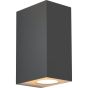 ΑΠΛΙΚΑ ΤΟΙΧΟΥ UPDOWN ΤΕΤΡΑΓΩΝΗ 2xGU10 Max5W 147x70x90mm IP65 ΓΡΑΦΙΤΗΣ ARTE ILLUMINA Eurolamp 145-82077