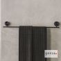 ΠΕΤΣ/ΣΤΡΑ ΣΤΑΘΕΡΗ 60cm OPAL GEESA INOX PVD BLACK BRUSHED 7207/60-411
