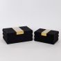 S/2 ΚΟΥΤΙΑ ΜΑΥΡΑ 25x15x10cm / 20x12x8cm Eurolamp 752-17082