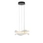ΦΩΤΙΣΤΙΚΟ ΚΡΕΜΑΣΤΟ ΑΚΡΥΛΙΚΟ ΣΤΡΟΓΓΥΛΟ LED 24W 2160Lm 3000K Φ340X1250mm ΜΑΥΡΟ ARTE ILLUMINA FIRENZE Eurolamp 144-15042