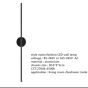 SE LED 60 VIOLA BLACK WALL LAMP 10W 3CCT WITH MEMORY 2 YEARS WARRANTY Ζ3 HOMELIGHTING 77-50481