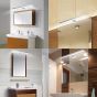 SE-NK-60 MULAN WALL LAMP NICKEL 60CM 3CCT 12W WITH MEMORY Δ2 HOMELIGHTING 77-50564