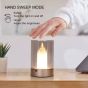 SE LED 13 YURI GOLD TABLE BATTERY LAMP LED RECHARGEABLE 8,5x13cm 3w 3000k CHARGING TIME : 4 hou HOMELIGHTING 77-50590