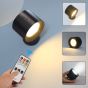 SE LED 4 MIZU BLACK WALL BATTERY LED LAMP RECHARCHEABLE 8x4,5cm 3,5w 2000mah 3CCT CHARGING TIME HOMELIGHTING 77-50591