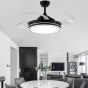 SE LED 36 FAMA BLACK FAN 105x35cm 36W IP20 3CCT WITH MEMORY 2 YEARS WARRANTY HOMELIGHTING 77-50618