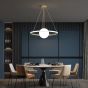 SE LED 50 PAULA PENDANT BLACK 24W 3CCT+E14 40x100cm IP20 220V 2 YEARS WARRANTY A1 HOMELIGHTING 77-50643