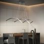 SE LED 95 QUEEN PENDANT BLACK 24W 3CCT 95x8x100cm IP20 220V 2 YEARS WARRANTY Ε2 HOMELIGHTING 77-50646