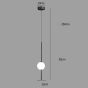 SE LED 12 AMALFI PENDANT BLACK 7W 3CCT 12x100cm IP20 220V 2 YEARS WARRANTY E3 HOMELIGHTING 77-50650