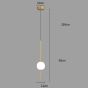 SE LED 12 AMALFI PENDANT GOLD 7W 3CCT 12x100cm IP20 220V 2 YEARS WARRANTY E3 HOMELIGHTING 77-50651