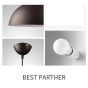 SE21-BL-40 CAMPANA PENDANT BLACK E27 40x100cm IP20 220V 2 YEARS WARRANTY E2 HOMELIGHTING 77-50663