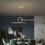 SE LED 100 LUFICET PENDANT GOLD 24W 3CCT 100x6x100cm IP20 2 YEARS WARRANTY A2 HOMELIGHTING 77-50666