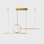 SE LED 100 LUFICET PENDANT GOLD 24W 3CCT 100x6x100cm IP20 2 YEARS WARRANTY A2 HOMELIGHTING 77-50666