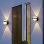 SE LED 150 ELARA BLACK OUTDOOR WALL LAMP 2*9W 3000K HOMELIGHTING 77-50678