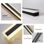 SE LED 60 AXIS OUTDOOR WALL LAMP BLACK 18W 3000K L 600mm HOMELIGHTING 77-50680