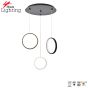 SE LED 26 AINA ROUND BLACK AND WHITE PENDANT 40x20+16+20x100cm 26W IP20 3CCT 2 YEARS WARRANTY+ HOMELIGHTING 77-50987