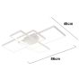 SE LED 4 TESSERA WHITE 86*48*10cm 3CCT WITH CONTROL+MEMORY IP20 54W 2 YEARS WARRANTY Z4 HOMELIGHTING 77-50991