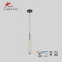 SE LED 120 LUNA TRIPLA BLACK Φ10CM PENDANT 3CCT WITH MEMORY 2 YEARS WARRANTY HOMELIGHTING 77-51157