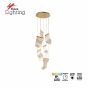 SE LED 50 LAMELLA  3CCT WITH MEMORY 6 HEAD  GOLD  2 YEARS WARRANTY HOMELIGHTING 77-51165