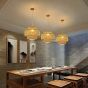 SE21-BA-30 POT PENDANT BAMBOO STEEL 30*30*120cm, E27 2 YEARS WARRANTY HOMELIGHTING 77-51187