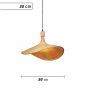 SE21-BA-5023 JUPE PENDANT BAMBO STEEL 50*23*120cm E27 2 YEARS WARRANTY HOMELIGHTING 77-51191