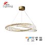 SE LED 60 OVELA ROSE GOLD Φ60cm 3CCT REMOTE CONTROL 2 YEARS WARRANTY HOMELIGHTING 77-51192