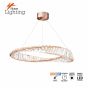 SE LED 80 OVELA ROSE GOLD Φ80cm 3CCT REMOTE CONTROL 2 YEARS WARRANTY HOMELIGHTING 77-51193