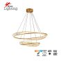 SE LED 60+80 OVELA ROSE GOLD Φ60+80cm 3CCT REMOTE CONTROL 2 YEARS WARRANTY HOMELIGHTING 77-51194