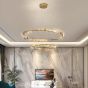 SE LED 60+80 OVELA ROSE GOLD Φ60+80cm 3CCT REMOTE CONTROL 2 YEARS WARRANTY HOMELIGHTING 77-51194