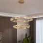 SE LED 60+80 OVELA ROSE GOLD Φ60+80cm 3CCT REMOTE CONTROL 2 YEARS WARRANTY HOMELIGHTING 77-51194
