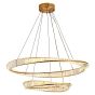 SE LED 60+80 OVELA ROSE GOLD Φ60+80cm 3CCT REMOTE CONTROL 2 YEARS WARRANTY HOMELIGHTING 77-51194
