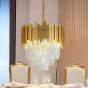 SE21-14-5 IMPERIAL CASCADE GOLD Φ40*31-120cm E14*5 2 YEARS WARRANTY HOMELIGHTING 77-51204