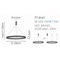 SE LED SMART 100 AMAYA PENDANT WHITE HOMELIGHTING 77-8143