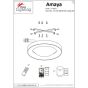 SE LED SMART 60 AMAYA CEILING BLACK HOMELIGHTING 77-8153