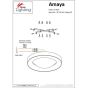 SE LED 60 AMAYA CEILING COPPER HOMELIGHTING 77-8161