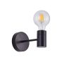 SE21-BL-16-MS3 ADEPT BLACK WALL LAMP BLACK METAL SHADE+ HOMELIGHTING 77-8318