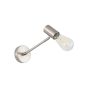 SE21-NM-22-SH3 ADEPT WALL LAMP Nickel Matt Wall lamp Brown Shade+ HOMELIGHTING 77-8330